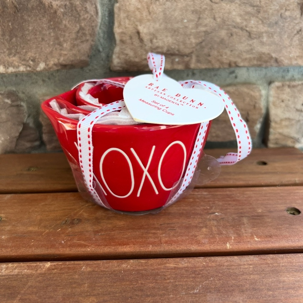 Rae Dunn Red XOXO Valentine Measuring Cups